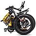 Bicicletta Elettrica Sonoran con Autonomia (max) 80 km 7 Livelli di Velocità Display LCD Potenza 250 W Colore Nero /Oro - Foto miniatura 10