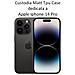 Custodia Tpu Silicone Cover Case Per Apple Iphone 14 Pro Black - Foto miniatura 2