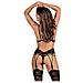 Babydoll & Tanga Mixty Corset Obsessive (2 Pcs) Nero - Foto miniatura 2