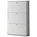 Scarpiera Slim Da Interno A 3 Ante In Legno Nobilitato Melaminico 73x15xh110 Cm - White - Foto miniatura 1