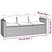 Set Divani Da Giardino 3 Pz Con Cuscini In Polyrattan Grigio - Foto miniatura 6
