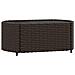 Set Mobili Da Giardino 3 Pz Con Cuscini In Polyrattan Marrone - Foto miniatura 6