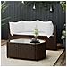 Set Mobili Da Giardino 3 Pz Con Cuscini In Polyrattan Marrone - Foto miniatura 8