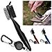 Spazzola Per Mazze Da Golf E Pulitore Per Scanalature Black - Foto miniatura 2
