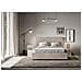 Letto Contenitore Imbottito 140x210 Microfibra Sabbia Mika - Foto miniatura 3