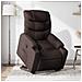 Poltrona Alzapersona Reclinabile Marrone Scuro In Tessuto - Foto miniatura 1