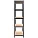 Scaffali 5 Ripiani 4pz Antracite in Acciaio e Legno Multistrato - Foto miniatura 6