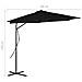 Ombrellone Da Giardino Con Palo In Acciaio Nero 300x230cm - Foto miniatura 7