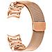 Cinturino Per Orologio In Acciaio Inossidabile Color Oro Rosa Per Galaxy Watch4/5/6/7 - Foto miniatura 1