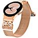 Cinturino Per Orologio In Acciaio Inossidabile Color Oro Rosa Per Galaxy Watch4/5/6/7 - Foto miniatura 3