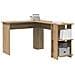 Scrivania Angolare in Rovere Artisanale Rovere Artisanale Truciolare - Foto miniatura 3