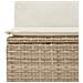 Set Divano da Giardino 5 pz con Cuscini Beige in Polyrattan - Foto miniatura 5
