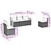 Set Divano da Giardino 5 pz con Cuscini Beige in Polyrattan - Foto miniatura 6