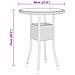 Set da Pranzo per Giardino 3 pz in Polyrattan Grigio - Foto miniatura 7