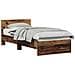 Struttura letto legno antico 90x200 cm legno ingegnerizzato - Foto miniatura 1