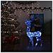 Lusso Casadino -  Decorazione Natalizia In Acrilico Renna 140 Led 120 Cm Blu - Foto miniatura 8