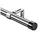 Bastone Per Tende In Acciaio Inossidabile Regolabile 76-395 Cm Argento - Foto miniatura 1