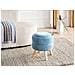 Pouf Contenitore Hawley Ciniglia Blu - Foto miniatura 1