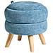 Pouf Contenitore Hawley Ciniglia Blu - Foto miniatura 2