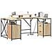 Scrivania rovere sonoma 182 x 101 x 87.5 cm Legno multistrato - Foto miniatura 3