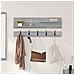 Appendiabiti a muro Grigio sonoma 90 x 15 x 36 cm - Foto miniatura 4
