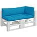 Cuscini per Pallet 3 pz Azzurro in Tessuto - Foto miniatura 3