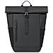 Eden zaino Zaino roll top Nero Poliestere, PU pelle - Foto miniatura 3