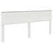 Testiera con testiera Bianco 200 cm Legno multistrato - Foto miniatura 1