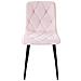Sedia TYRA - Elegante velluto rosa chiaro per soggiorno, cucina, sala da pranzo - Foto miniatura 4