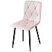 Sedia TYRA - Elegante velluto rosa chiaro per soggiorno, cucina, sala da pranzo - Foto miniatura 5