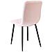 Sedia TYRA - Elegante velluto rosa chiaro per soggiorno, cucina, sala da pranzo - Foto miniatura 6