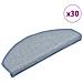 Tappetini per scale 30 pz 65x24x4 cm Grigio chiaro e blu Semicircolari Grandi - Foto miniatura 1
