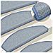 Tappetini per scale 30 pz 65x24x4 cm Grigio chiaro e blu Semicircolari Grandi - Foto miniatura 5