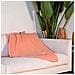 Coperta In Morbido Pile 130x170 Cm Calda Per Divano E Letto, Corallo - Foto miniatura 3