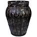 Vaso In Metallo Nero Invecchiato 45x45x57 - Foto miniatura 1