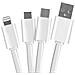 Cavo Usb 3 In 1 Micro-usb / Usb-c / Lightning Design Portachiavi Astrologia Gemelli, Bianco - Foto miniatura 5