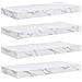 Scaffale da parete 4 pcs Marmo Bianco 50 x 23,5 x 4 cm - Foto miniatura 1