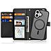 Cover Cartera per iPhone 16 - Pelle /PU, Nero - Foto miniatura 2