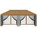 Gazebo con pareti laterali 6 x 3 m Beige Poliestere e Acciaio - Foto miniatura 3