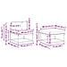 Set di divani da esterno 5 pcs Grigio Naturale e Chiaro - Foto miniatura 9