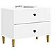 Armadio da Notte con cassetto Bianco Lucido 62 x 34,5 x 48 cm - Foto miniatura 2