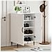 Mobile per scarpe HAARLEM 59,5 x 39,5 x 89,5 cm Bianco Lucido - Foto miniatura 2
