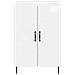 Mobile per scarpe HAARLEM 59,5 x 39,5 x 89,5 cm Bianco Lucido - Foto miniatura 4