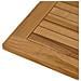 Piano del tavolo Rettangolare Legno di teak solido Naturale - Foto miniatura 6