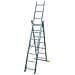 SCALA INDUSTRIALE ALLUMINIO Trasformabile 3 Rampe 7 Gradini fino a 4,26 mt - Foto miniatura 1