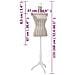 Busto Sartoriale Donna Manichino Femminile Lino Con Strisce - Foto miniatura 2