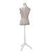 Busto Sartoriale Donna Manichino Femminile Lino Con Strisce - Foto miniatura 3
