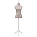 Busto Sartoriale Donna Manichino Femminile Lino Con Strisce - Foto miniatura 6