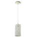 Lampadario Portalampada 1mt E27 Ø130mm - Metallo Traforato - Mod Vt-7132 - Sku 3829 - Bianco - Foto miniatura 1