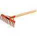Rastrello A 10 Denti C / manico - Foto miniatura 1